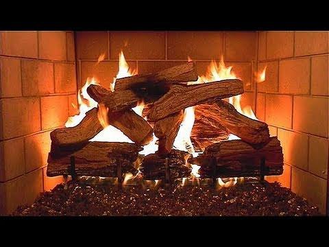 Burning Logs in Fireplace (1 hour in HD)